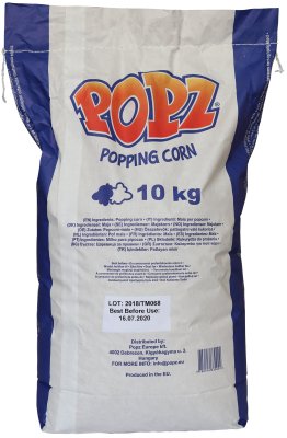 popcornkärnor säck 10 kg popz