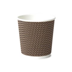 4oz-återvinngsbar-Disposable-Triple-Wall-Cup-Brown-Cup-x-25-Pack