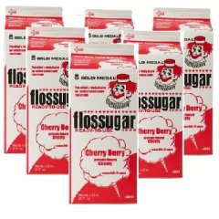 Storpack socker till sockervadd med smak av körsbär cherry berry flossugar