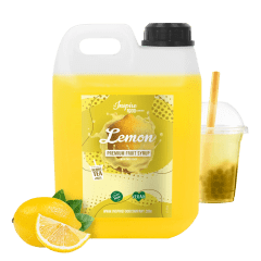 lemon premium fruit syrup 2L bubble tea the inspire food company
