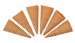 minivåfflor ätbar dekoration till glass