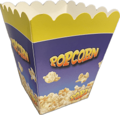 Popcornbägare - 0,7 liter x 400 st. Blå/Gul