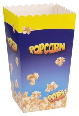 popcornbägare gul blå pops 1,5 liter 14060