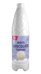 white chocolate topping sauce nic vit chokladsås 0,9L