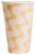 dryckesbägare generisk 450 ml gul vit bubble tea nic