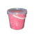 rosa socker 950 gram plasthink liten jordgubbssmak pärlsocker till sockervadd från Popz