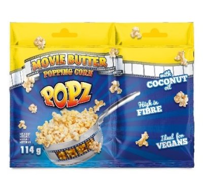 Popz popcornkit x25 4oz 1000 Movie Butter 114g