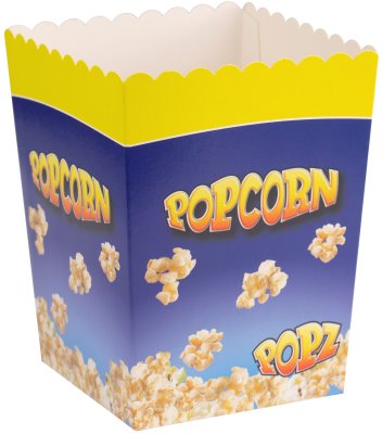 Popcornbägare - 0,9 liter x 400 st. Blå/Gul
