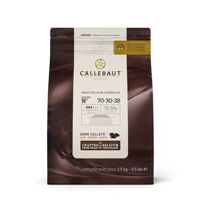 Callebaut Extra Bitter Chocolate Callets 70% - 2,5kg