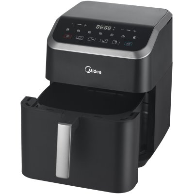 airfryer 5,2 liter k-series midea svart korg
