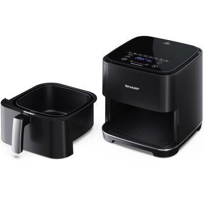 airfryer 5,5 liter svart sharp GS552AEB korg