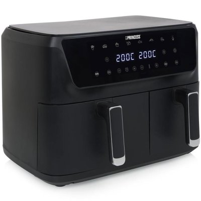 svart airfryer dubbel 6,5L & 4,5L 182470 Princess