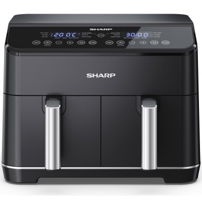 airfryer dubbel AF-GD82AE-B sharp 2x4L sharp