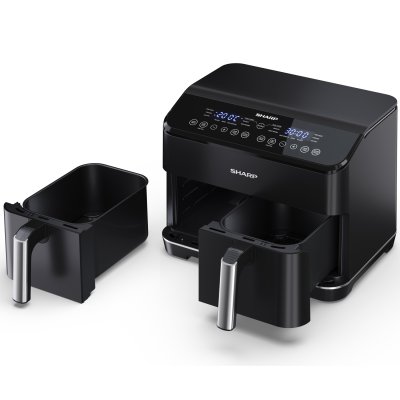airfryer dubbel AF-GD82AE-B sharp delar