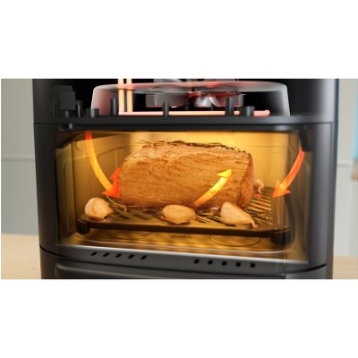 airfryer & ugn 2 i 1 6,4 + 4,4 liter midea