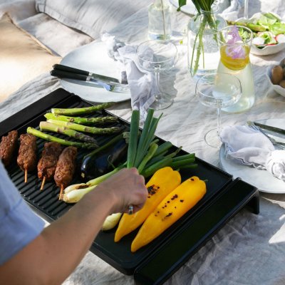 grönsaker kött bordsgrill champion