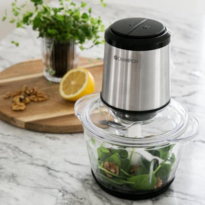 Mini Chopper 1,2L Glasskål. Champion CHMC310