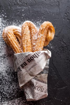 churros i fettavvisande papper