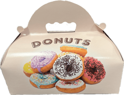 donut box munklåda stor