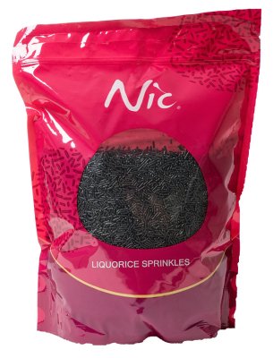 liqourice sprinkles 1 kg nic 76-673