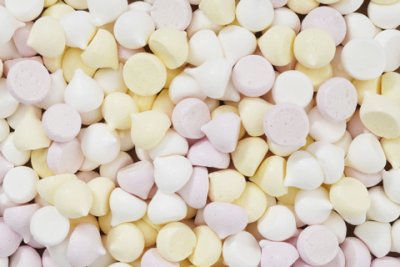 minimaränger vit gul rosa närbild nic