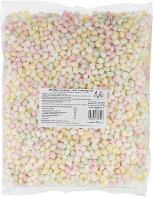 Topping - Minimarshmallows, 500 gram. Nic. Kort datum!