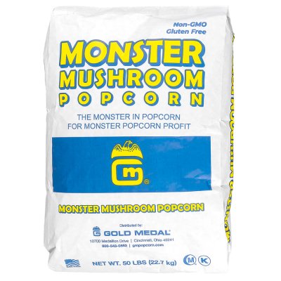 popcornkärnor gold medal monster mushroom popcorn #2031