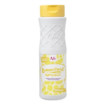 Lemon Curd toppingsås - 0,5 liter. Nic. Kort datum!