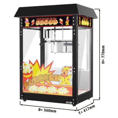 popcorn machine PMET5SS measurements