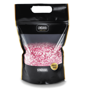 polkaströssel mintströssel 1 kg Lindahls 530 005