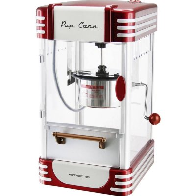 popcornmaskin POM-120650 emerio retro röd silver