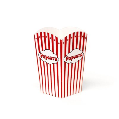 popcornbägare 1,4 liter mellan röd vit ränder stjärnor popcorn klassisk biokänsla