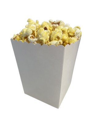 Popcornbägare Vita 0,9 Liter 400 stycken Popz