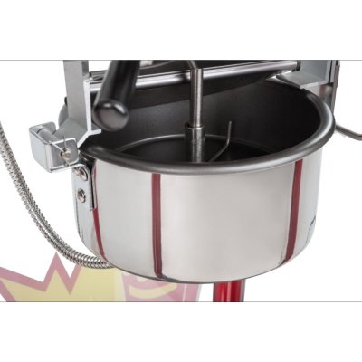 Popcornmaskin 8 oz - Svart tak med vagn.