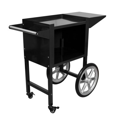 popcornmaskin vagn svart snedden