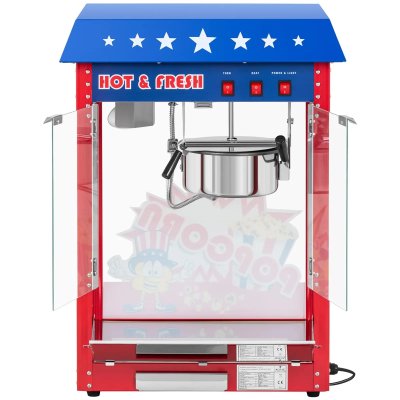Popcornmaskin - Röd & Blå, USA. Royal Catering