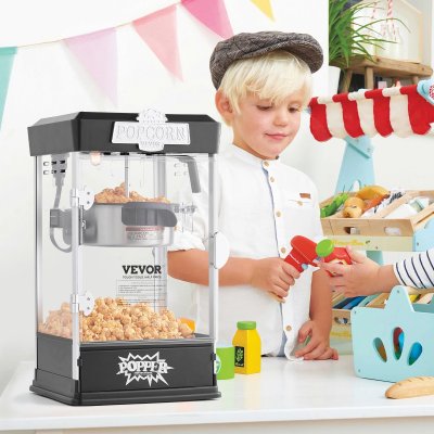 Popcornmaskin - Svart, 4 oz. Vevor
