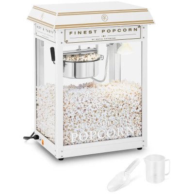 popcornmaskin vit guld retro RCPS-WG1 royal catering