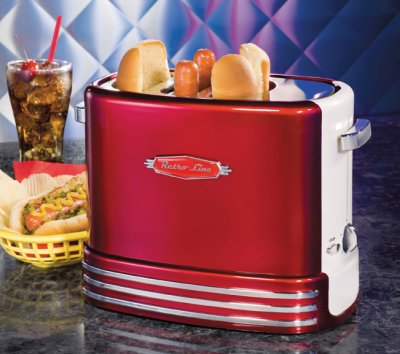 Retro popup hot dog toaster korv maskin retro line