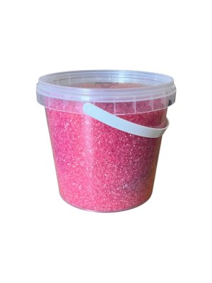 rosa kristallsocker jordgubbssmak popz hink 950 gram sockerkristaller