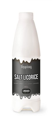 salt licorice topping 900 ml lindahls 520 009