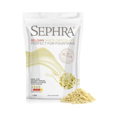 Sephra belgian white chocolate perfect for fountains 2,5kg SEWHT2.5KG