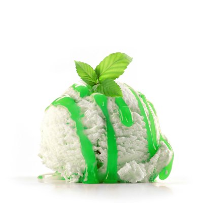 glass med mintsås grön sephra mint topping