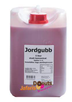 slush syrup jordgubb mix koncentrat 5 liter