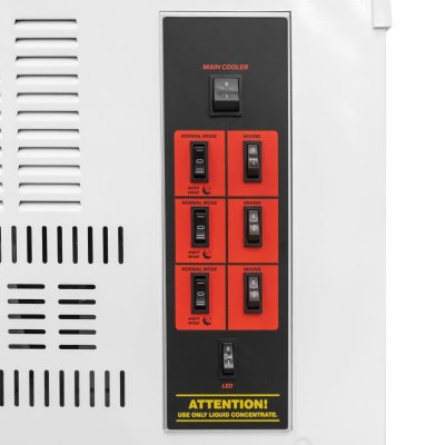 SMRM10N kontrollpanel slushmaskin night mode LED mix