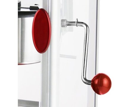 spak popcornmaskin POM-120650 emerio röd vev