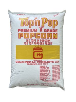 top´n pop popcornkärnor i säck från Gold Medal #2032