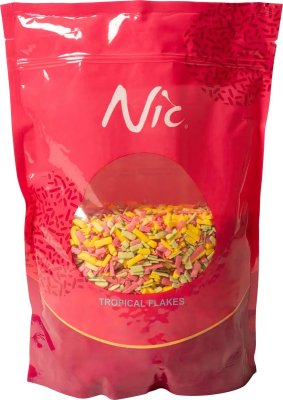 Strössel - Tropiska flakes, 800 gram. Nic. Passerat datum!